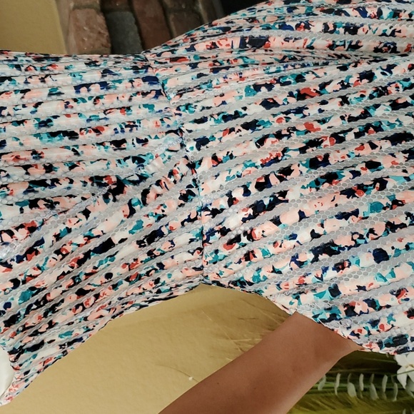 🆕️ APT. 9 Textured Mesh V-Neck Fit & Flare Sleeveless Dress SIZE: 4 - Picture 4 of 15